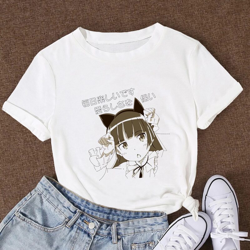 

Japanese Letter Figure Graphic Tee, White