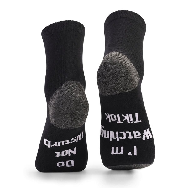 

Men Slogan Graphic Crew Socks, Multicolor