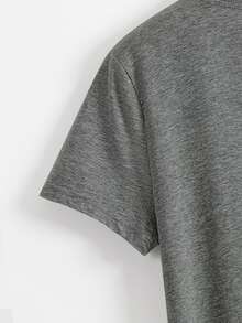 Áo thun Hoa Giải trí - Màu xám đen - Xem 3