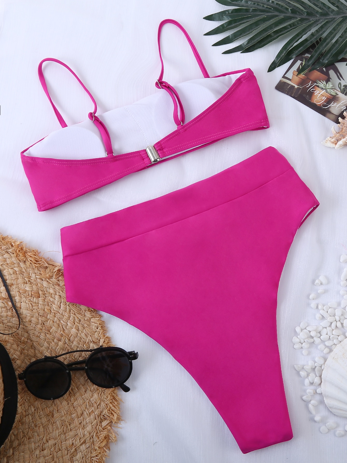 Adjustable Strap High Waisted Bikini Swimsuit SHEIN USA