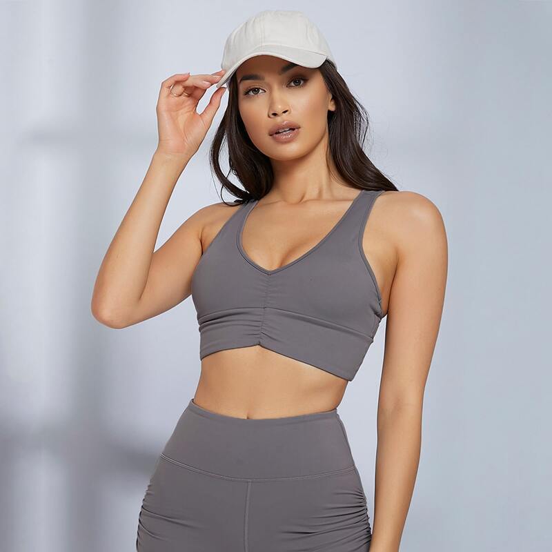 

High Support Double Strap Sports Bra, Dusty purple