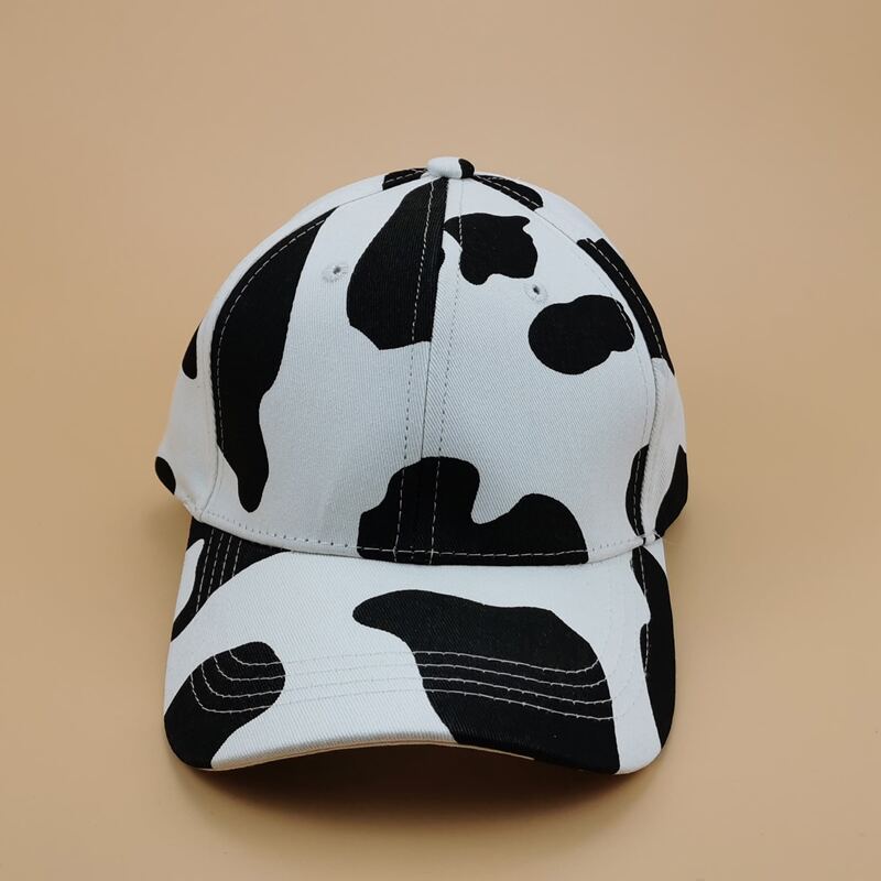 

Cow Print Baseball Cap, Multicolor