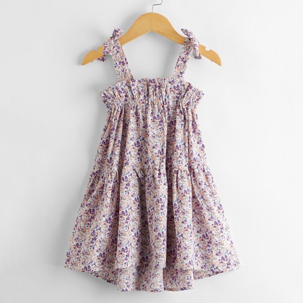 

Toddler Girls Ditsy Floral Knot Shoulder Cami Dress, Multicolor