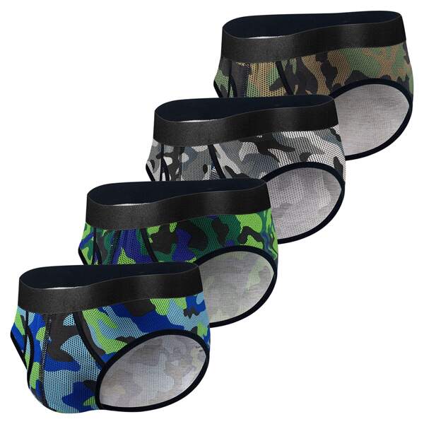 

Men 4pack Camo Print Underwear, Multicolor