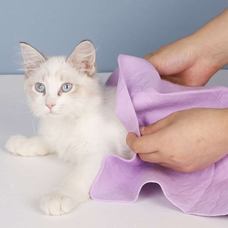 

1pc Random Color Pet Bath Towel, Multicolor