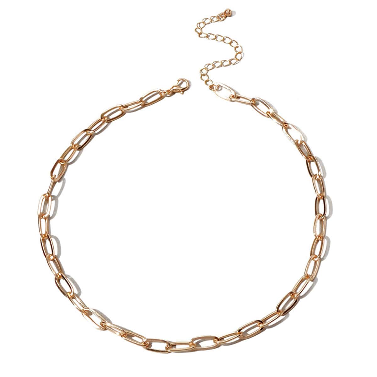 

1pc Chunky Chain Necklace, Gold