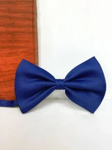 素色寵物蝴蝶結 - 藍色 - 查看 2