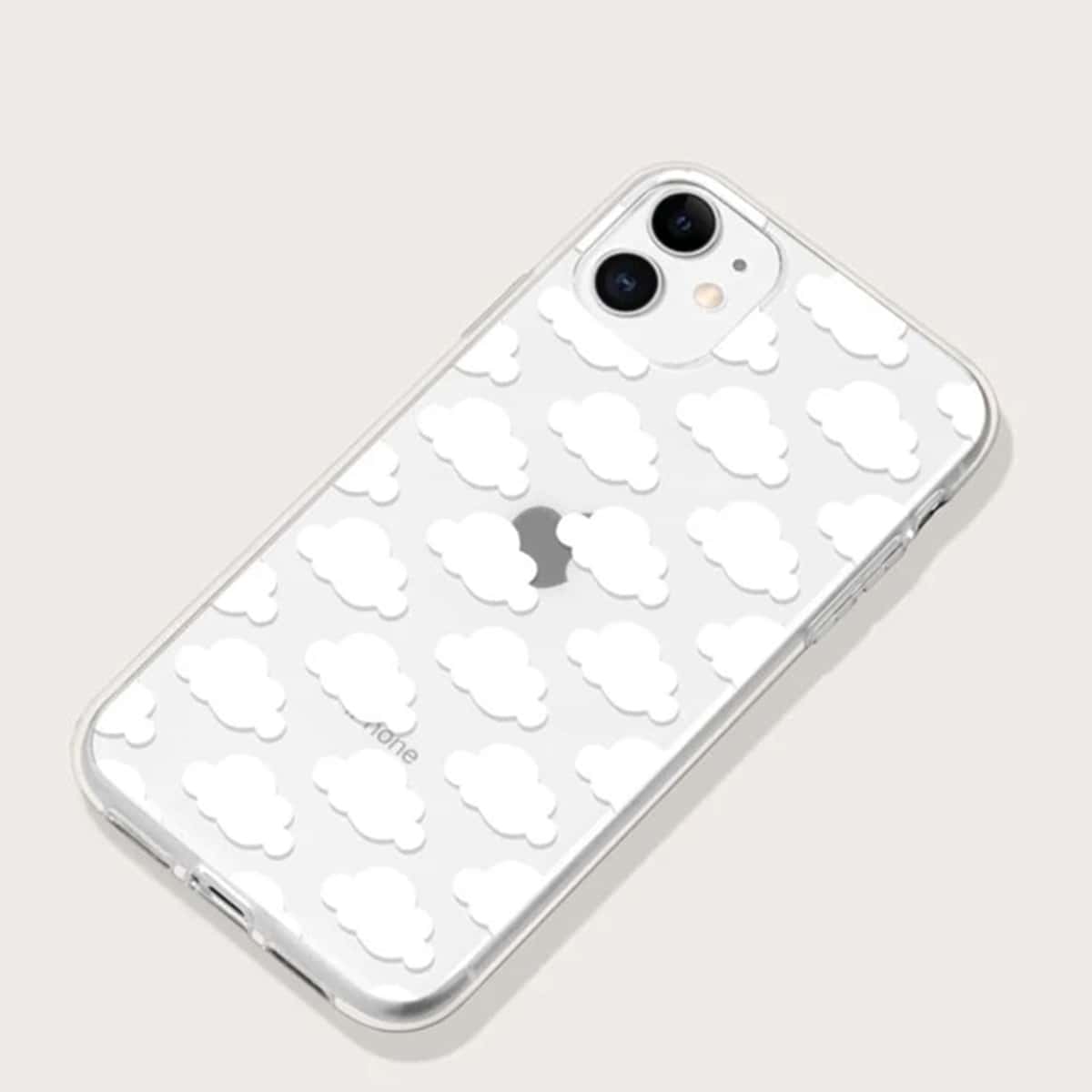 

Cloud Pattern Clear Phone Case