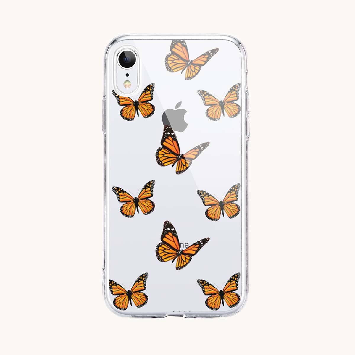 

Butterfly Pattern Clear Phone Case, Multicolor