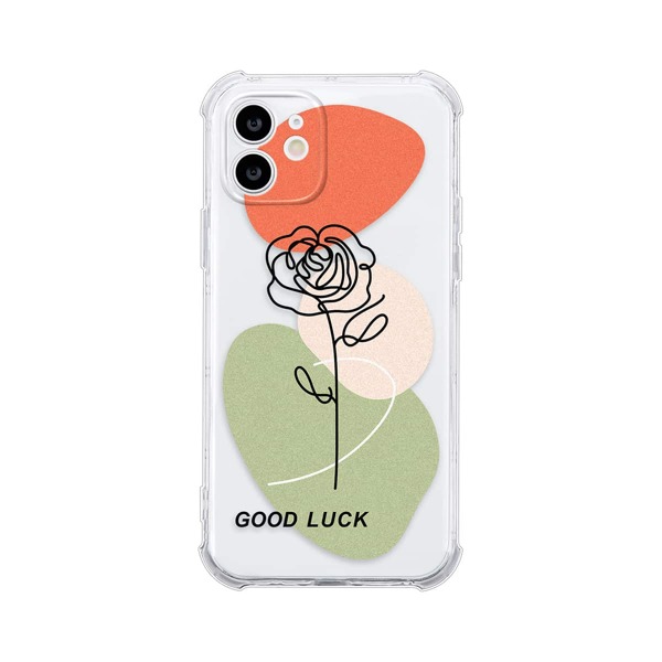 

Flower Print Clear Phone Case, Multicolor