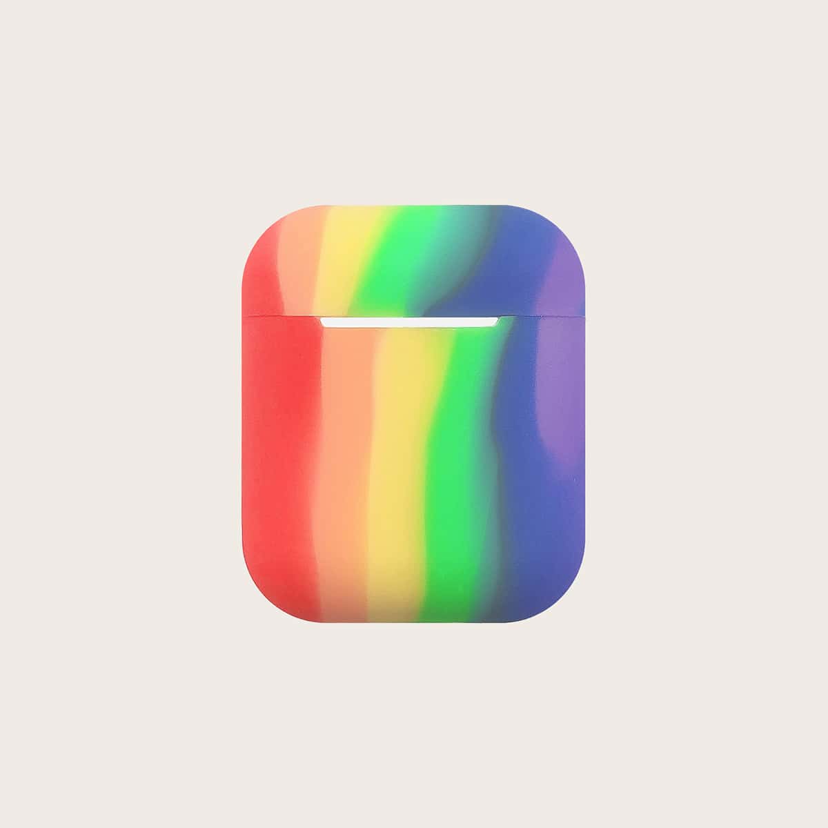 

Rainbow Striped Earphone Case For Airpods, Multicolor