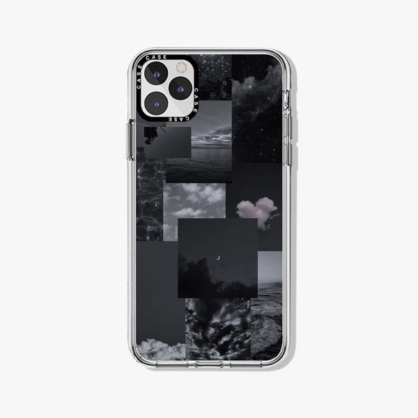 

Aesthetic Collage Phone Case, Black