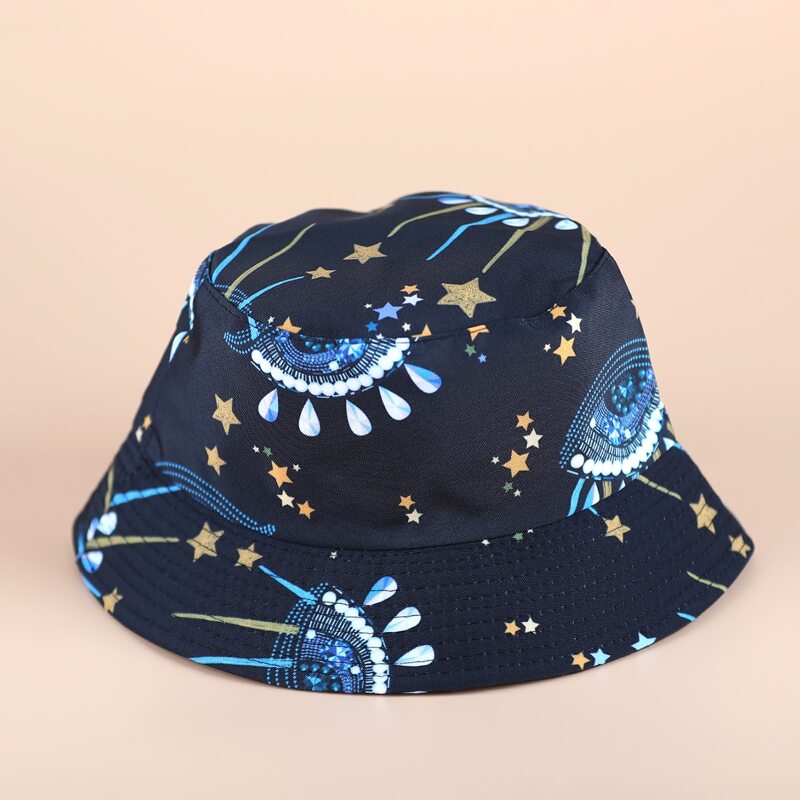 

Star Reversible Bucket Hat, Navy blue