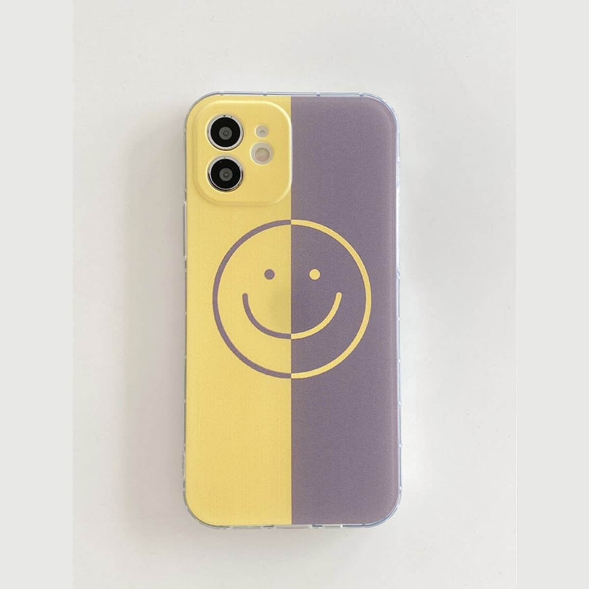 

Cartoon Colorblock Phone Case, Multicolor
