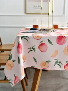 桃子圖案桌布 - 粉色 - 查看 1