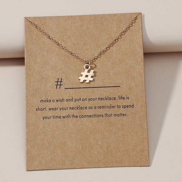

Girls Symbol Charm Necklace, Gold