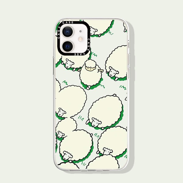 

Cartoon Sheep Clear Phone Case