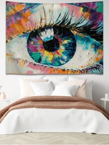 眼睛圖案掛毯 - 彩色 - 查看 3