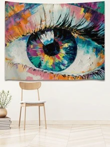 眼睛圖案掛毯 - 彩色 - 查看 5