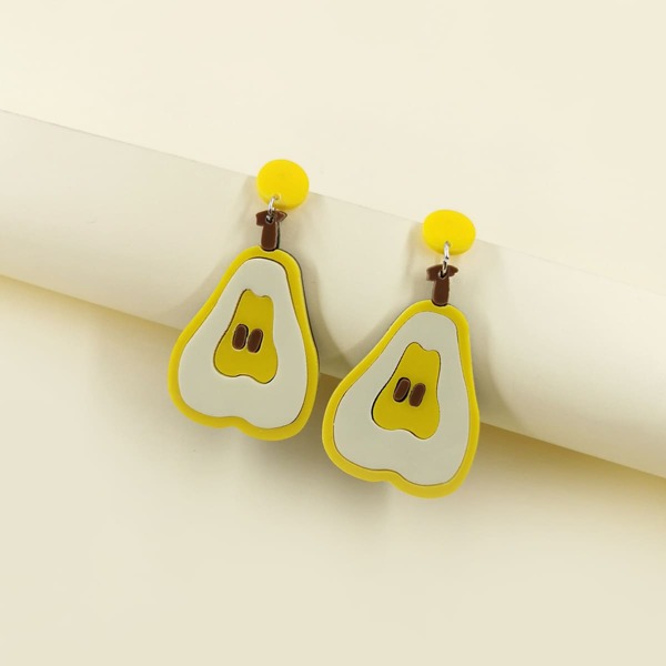 

Pear Drop Earrings, Yellow