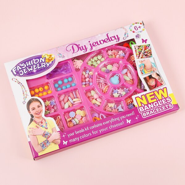 

1box Toddler Kids DIY Jewelry Accessory Set, Multicolor