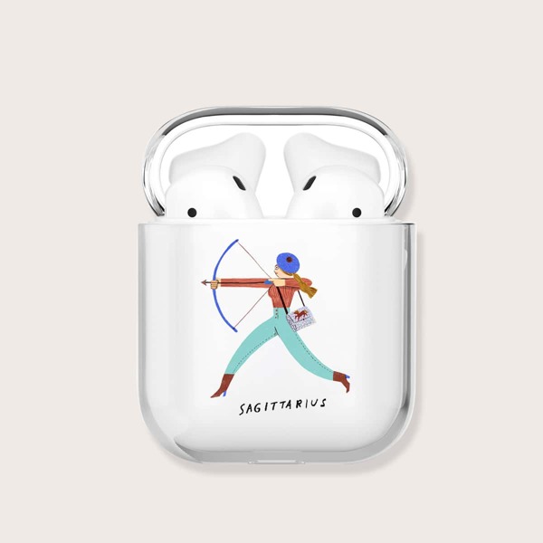 

Sagittarius Clear Case For Airpods, Mint green
