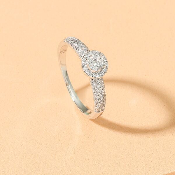 

Zircon Decor Ring, Silver