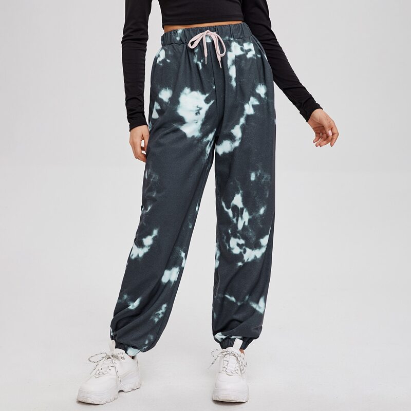 

Tie Dye Drawstring Sweatpants, Multicolor