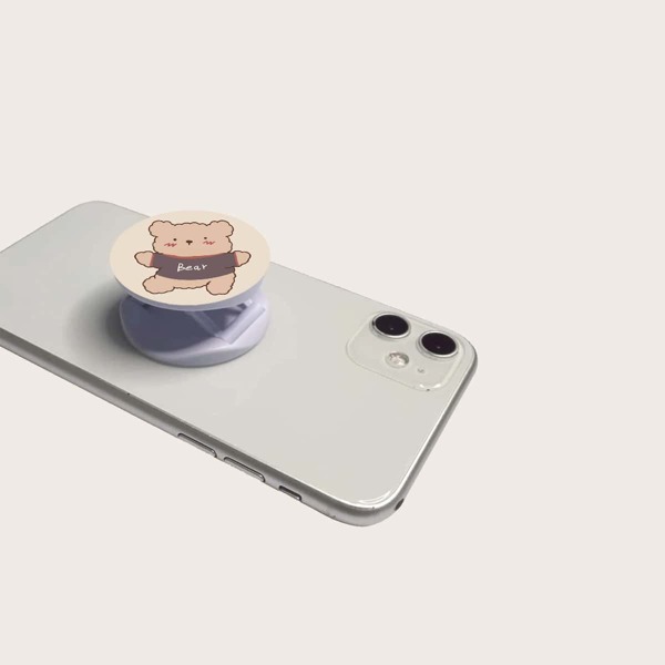 

Cartoon Bear Stand-Out Phone Grip, Multicolor