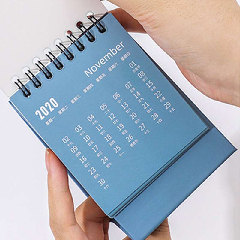 

1pc Random 2021 Desktop Calendar, Yellow