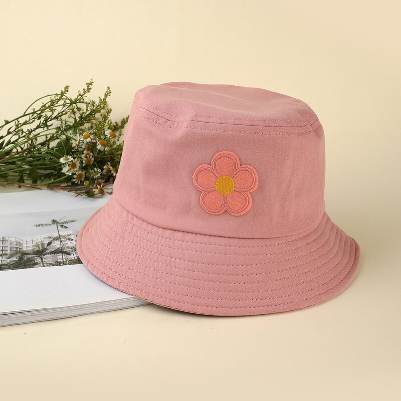 

Floral Patched Bucket Hat, Dusty pink