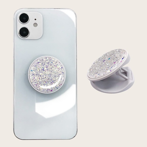 

Glitter Stand-Out Phone Grip, White