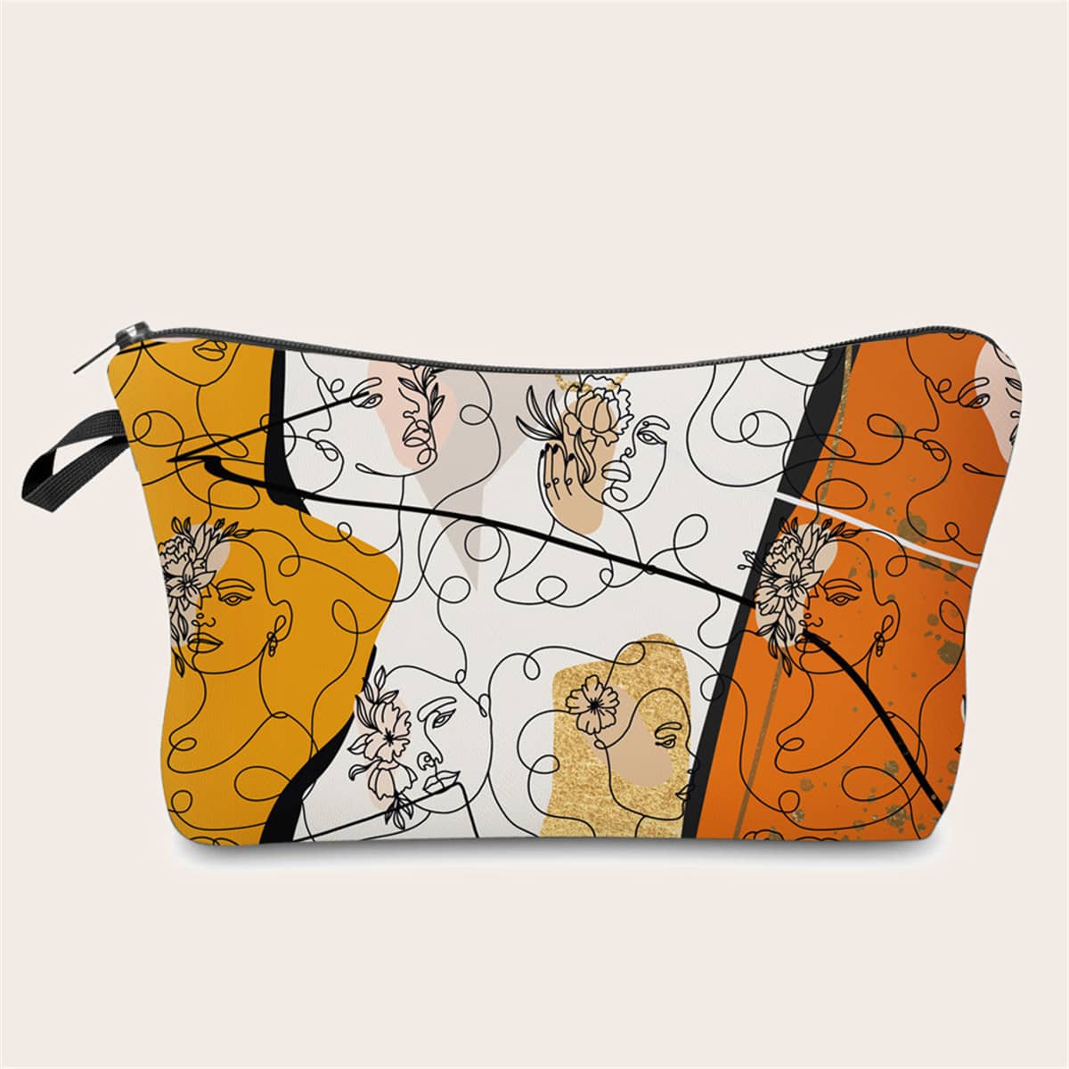 

Abstract Art Zipper Makeup Bag, Multicolor