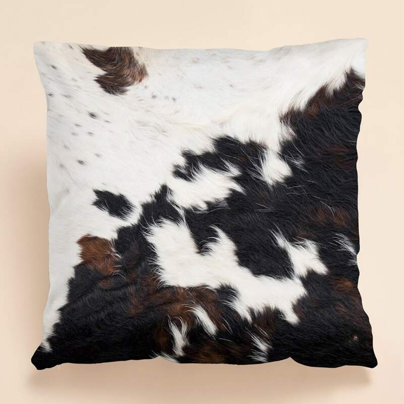 

Dog Hair Print Cushion Cover Without Filler, Multicolor