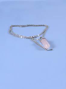 休閒男士項鍊 - 粉色 - 查看 3