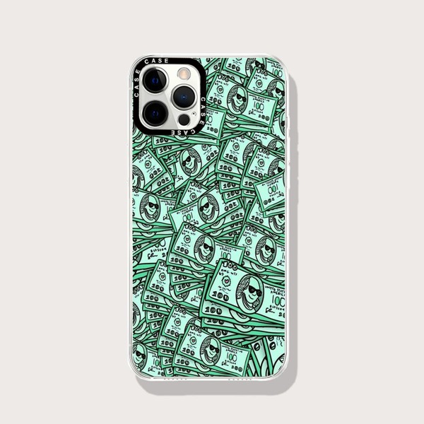 

Banknote Print Phone Case, Green