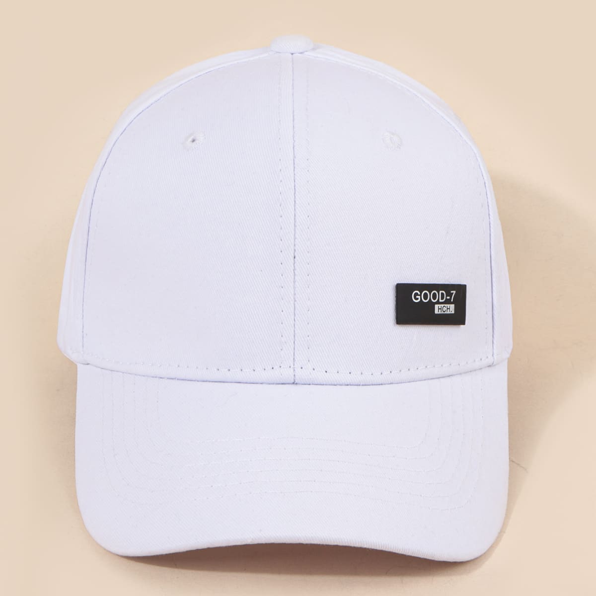 

Patched Baseball Cap, White