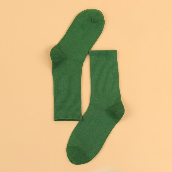 

Solid Crew Socks, Green