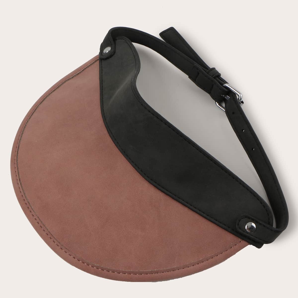 

Colorblock Visor Hat, Coffee brown
