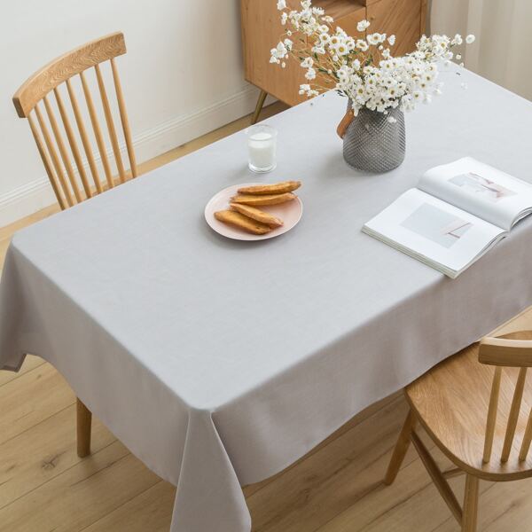 

Solid Color Tablecloth, Grey