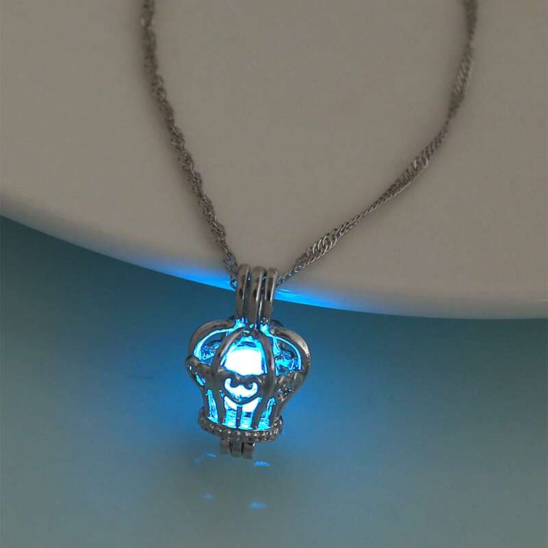 

Glow In The Dark Necklace, Silver