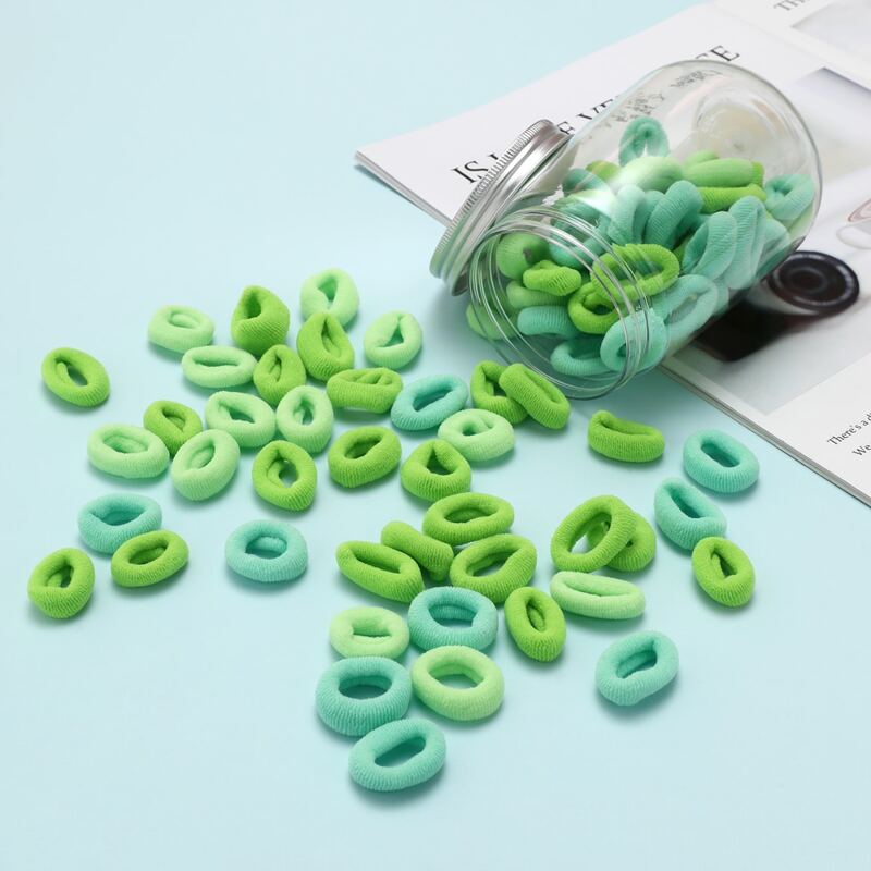 

100pcs Simple Hair Tie, Multicolor
