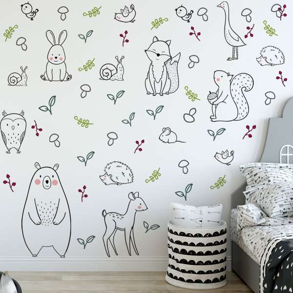 

Cartoon Graphic Kids Unframed Painting, Multicolor