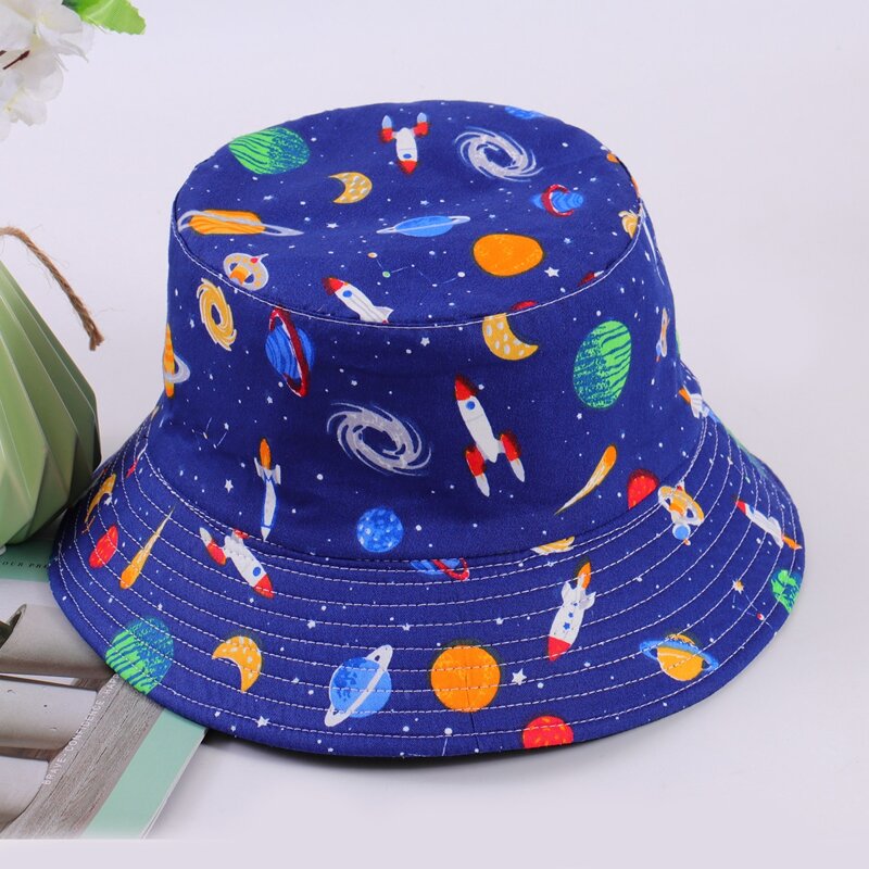 

Cartoon Planet Bucket Hat, Blue