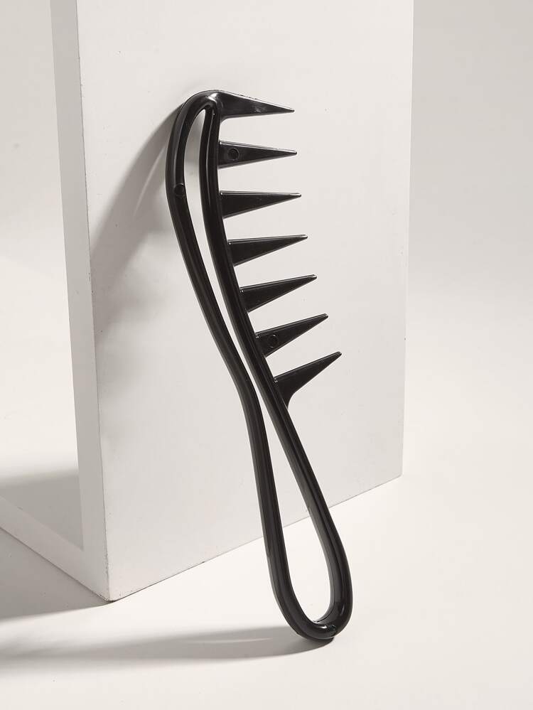 Wide-Tooth Comb For Pompadour Hairstyle, Retro Back Combing Comb For Men, Hollow-Out Fishbone Shaped Anti-Static Comb1pc, Hair Brush, Denman Brush, Wide Tooth Comb And Brush Wide Teeth Comb, Detangler Brush Wet Anti Tangle Comb Wide Tooth, Detangling Comb Wide Tooth, Hair Brush, Comb, Hair Tools, Hair Products And Accessories For Barber Salon Beauty Travel Essentials