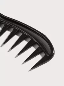 Peigne à dents larges pour coiffure pompadour, peigne rétro pour le volume, 1 peigne en forme d'arête de poisson ajouré antistatique, brosse à cheveux, brosse Denman, peigne à dents larges, brosse démêlante anti-nœuds pour cheveux mouillés, peigne à dents larges démêlant, brosse à cheveux, peigne, outils pour cheveux, produits et accessoires capillaires pour les essentiels de voyage du salon de coiffure et de beauté - Noir - Voir 4