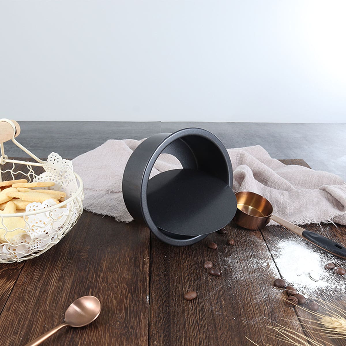 

1pc Chiffon Cake Mould, Black