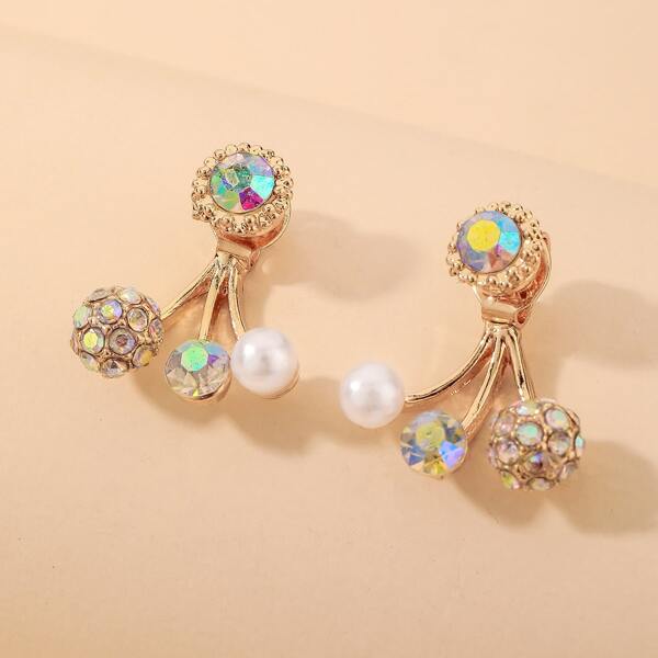 

Faux Pearl Design Earrings, Multicolor