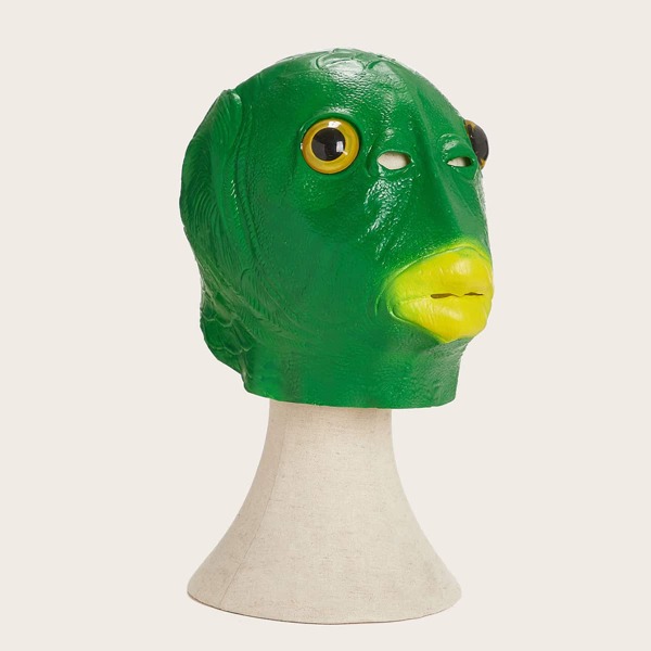 

Frog Costume Face Shield, Green