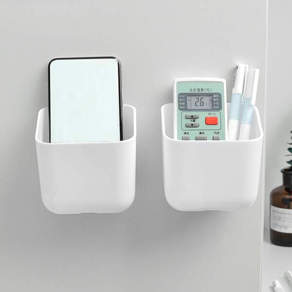 

1pc Wall Mounted Storage Box, White